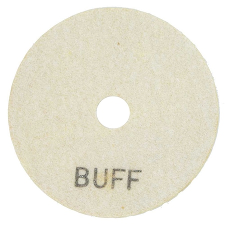 Specialty Diamond 4 Inch White Buffing Polishing Pad E4WBUFF